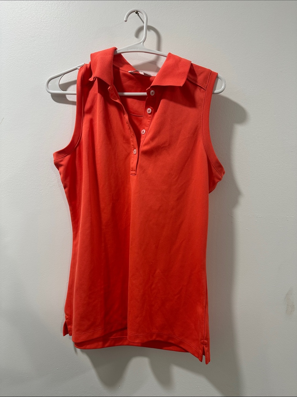Callaway Coral Sleeveless Polo Tank